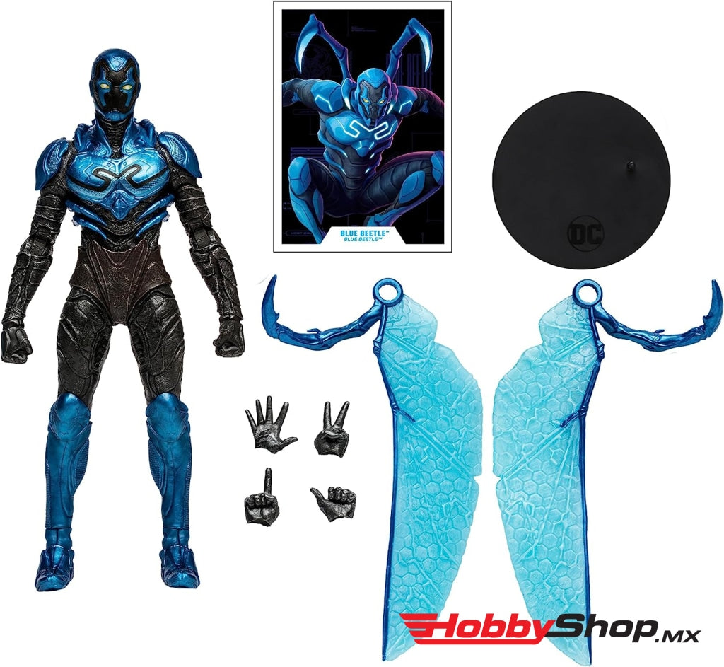 Mcfarlane Toys - Blue Beetle Battle Mode Escarabajo Azul En Existencia