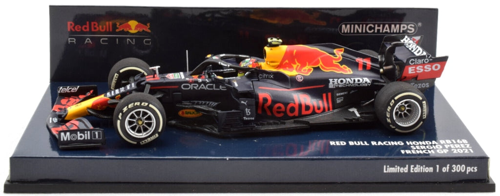 Minichamps - Red Bull F1 Rb16B Honda Ra620H Team Aston Martin #11 3Rd French Gp 2021 Sergio Pérez