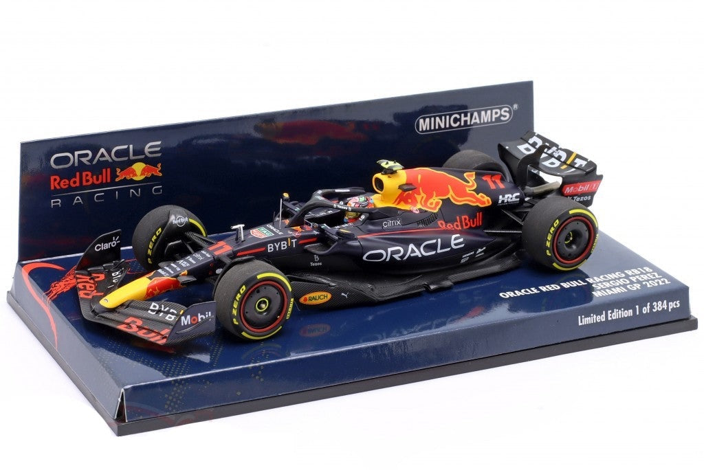 Minichamps - Red Bull F1 Rb18 Team Oracle Racing #11 4Th Miami Gp 2022 Sergio Pérez Escala 1:43 En