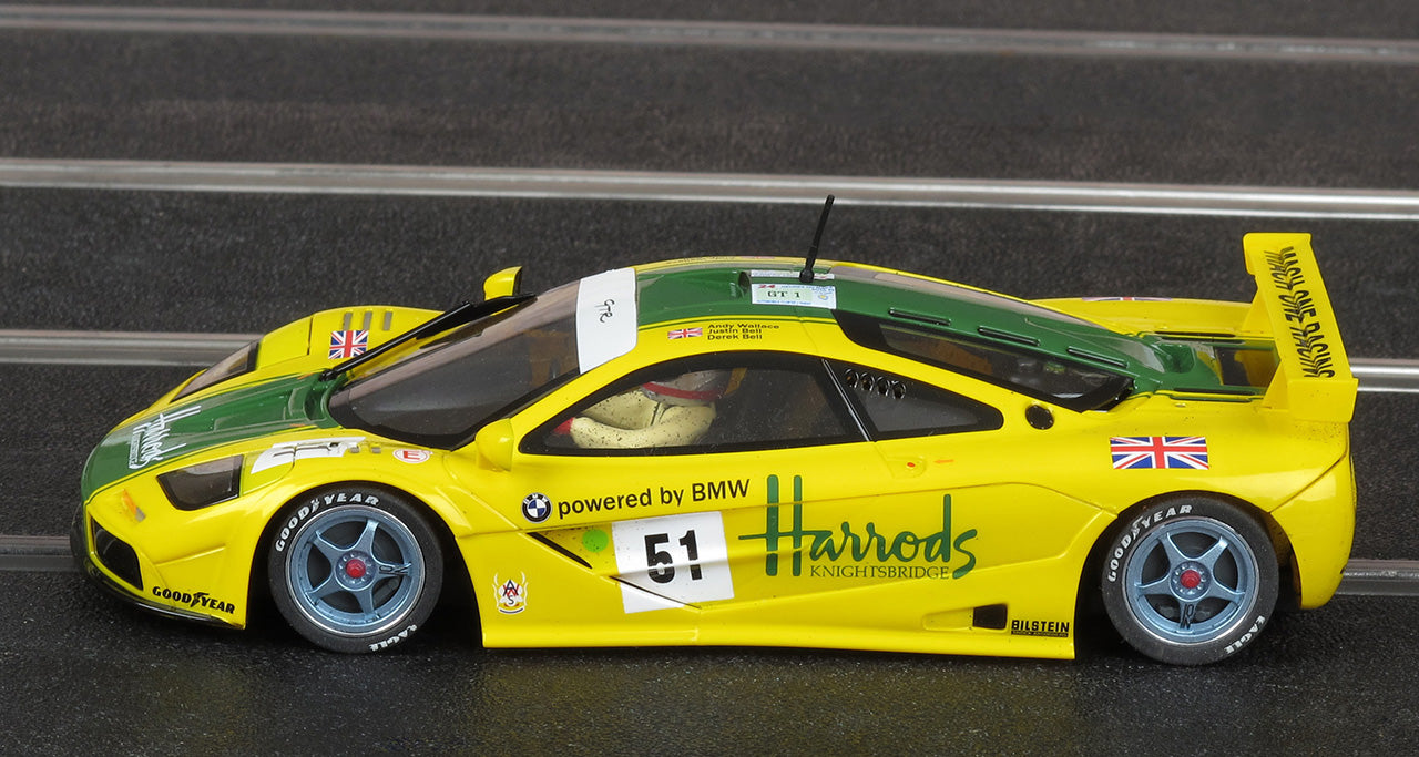 MRSlotcar - McLaren F1 GTR Harrods - '95 Le Mans - Análogo, escala 1/32