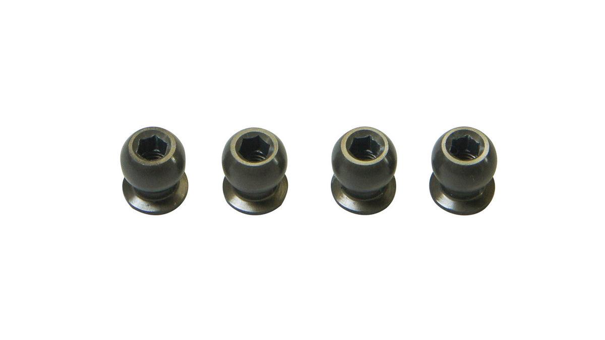 Mugen Seiki Bolas de aluminio de 5 mm (4 piezas): MTC3 / MTC2R / MTC2 / MTC2FWD / MRX7