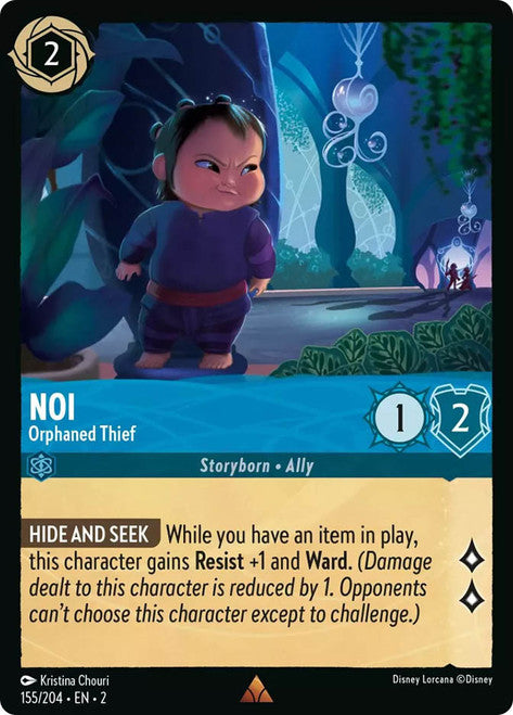 Carta Noi - Orphaned Thief,Set Rise of the Floodborn , Número de Tarjeta 155 , Color Sapphire, Rarity Rare