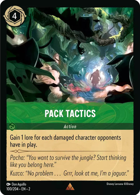 Carta Pack Tactics,Set Rise of the Floodborn , Número de Tarjeta 100 , Color Emerald, Rarity Rare