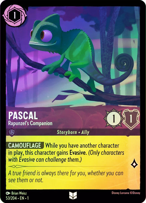 Carta Diablo - Faithful Pet,Set Into the Inklands, Número de Tarjeta 37 , Color Amethyst, Rarity Common