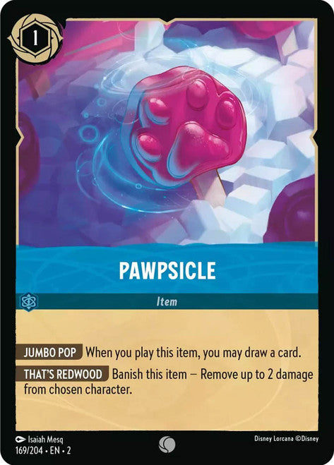 Carta Pawpsicle,Set Rise of the Floodborn , Número de Tarjeta 169 , Color Sapphire, Rarity Common