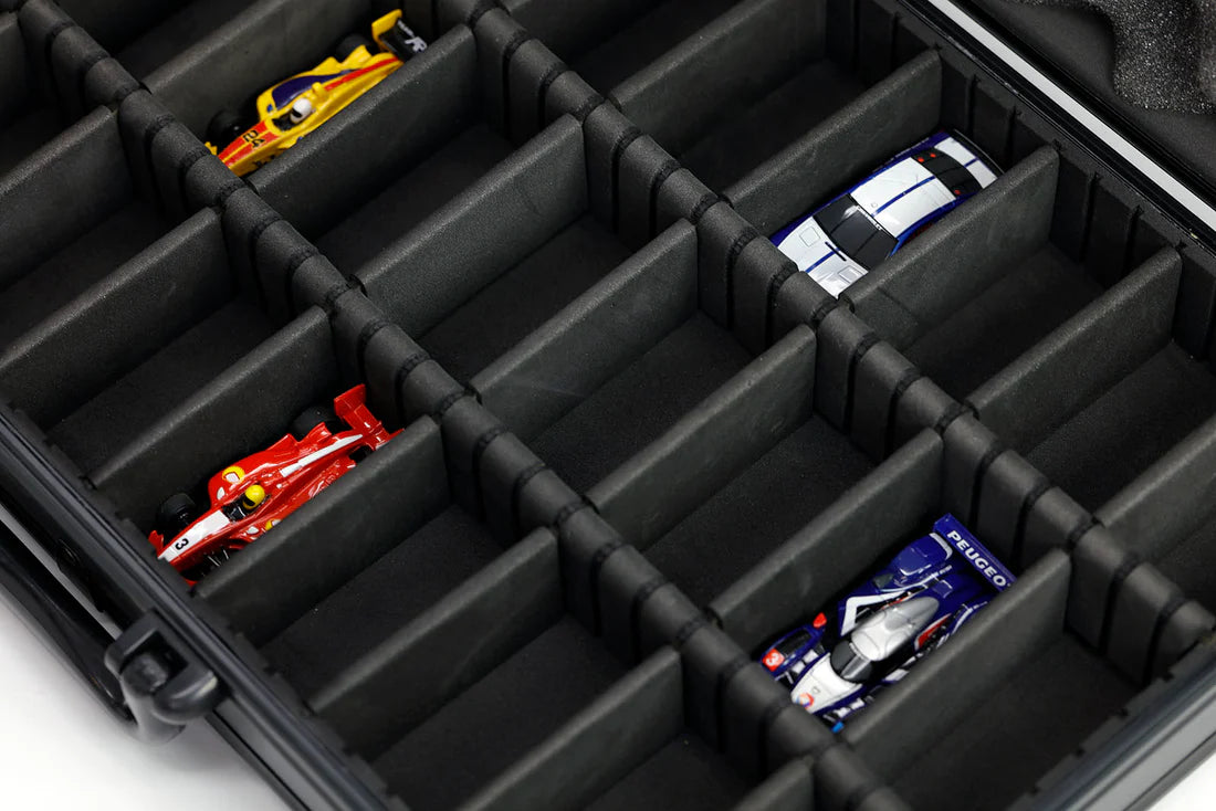 ProCraft - HO 1/64 Scale Diecast Slot Car Aluminum Carrying Case For AFX Auto World Hot Wheels