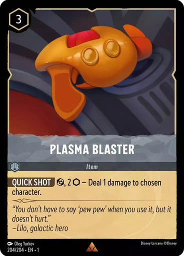 Carta Plasma Blaster,Set The First Chapter, Número de Tarjeta 204 , Color Steel, Rarity Rare