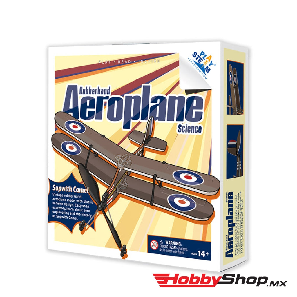 Play Steam - Rubber Band Airplane Science Sopwith Camel En Existencia