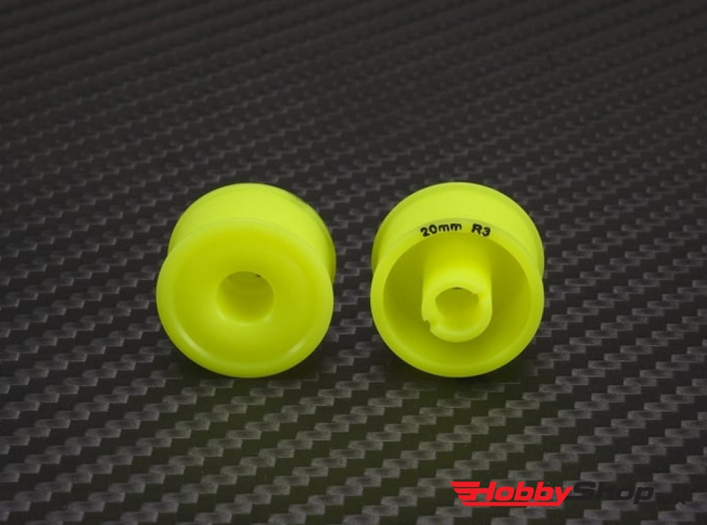 Pn Racing - Mini-Z 2Wd Machine Delrin Cut Yellow Formula 11X20Mm Flanged Wheel R3 En Existencia