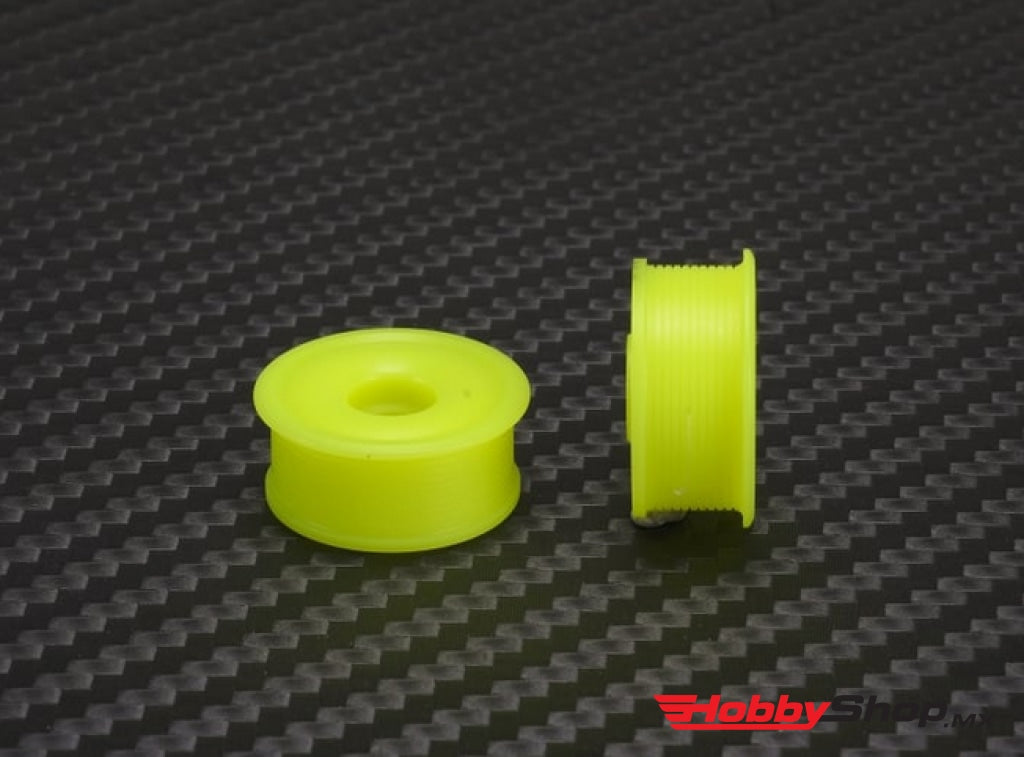 Pn Racing - Mini-Z 2Wd Machine Delrin Cut Yellow Formula 8.5X19Mm Flanged Wheel F05 En Existencia