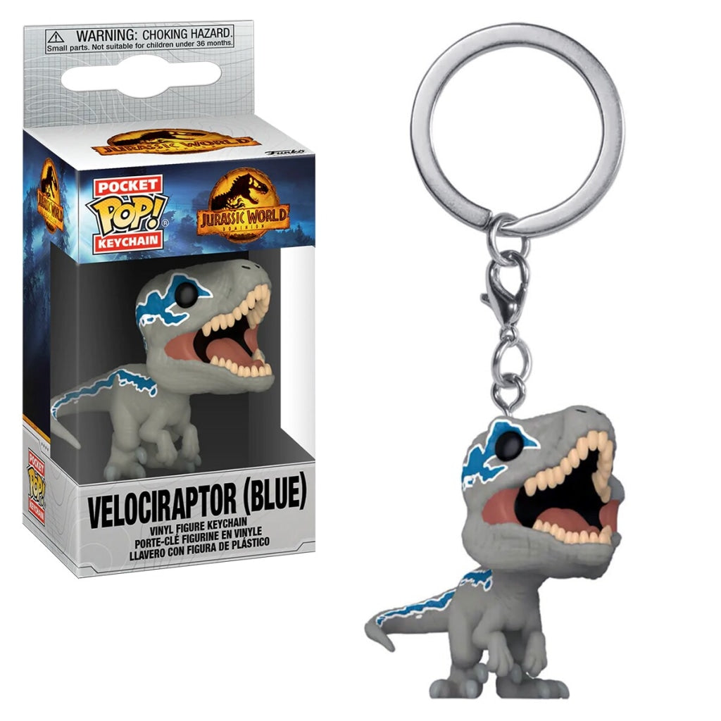 Pop Keychain: Jurassic World Dominion - Velociraptor Blue En Existencia