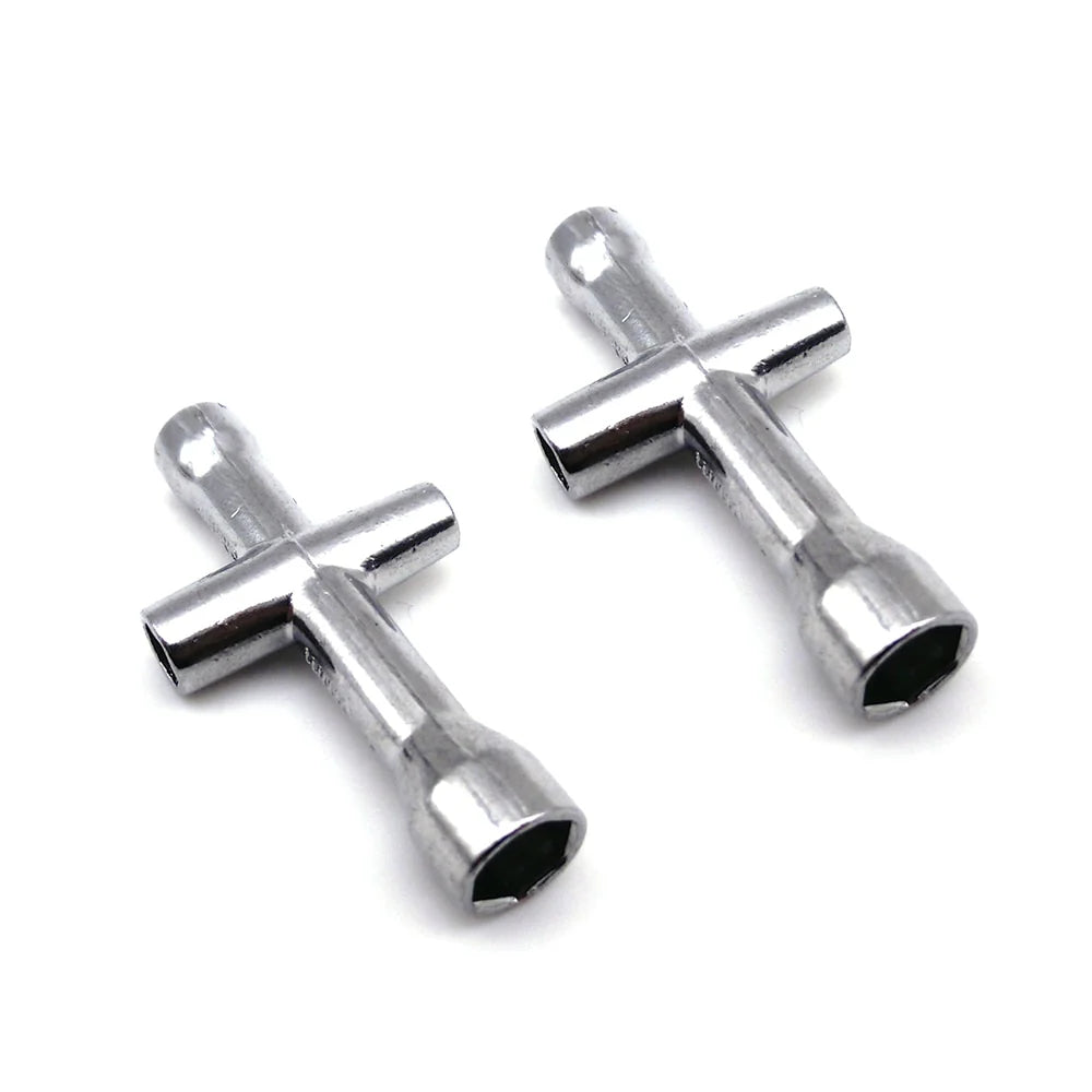 INJORA - 2PCS 4.0 5.0 5.5 7.0mm Cross Wrench Hex Nut Driver Socket Repair Tool