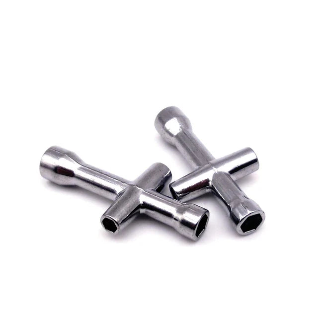 INJORA - 2PCS 4.0 5.0 5.5 7.0mm Cross Wrench Hex Nut Driver Socket Repair Tool