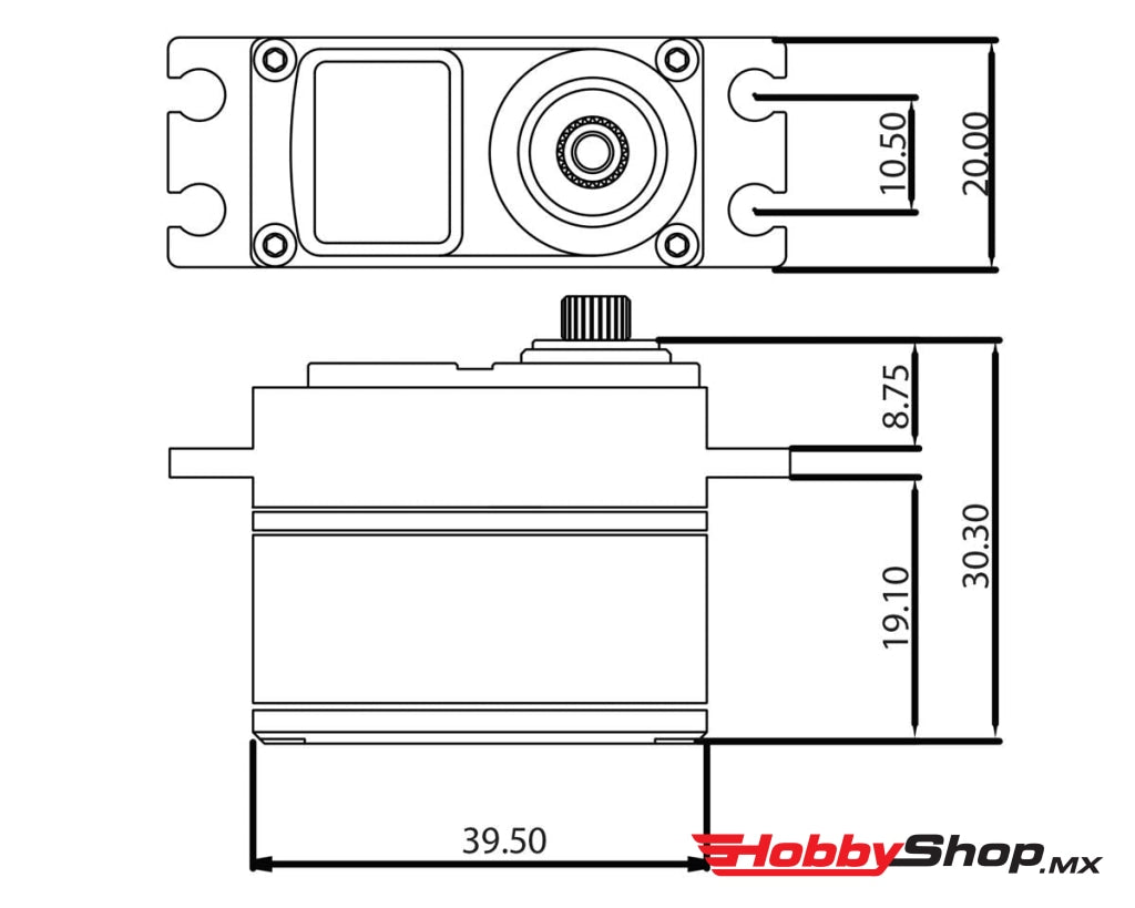 Protek Rc - 160T Low Profile High Torque Metal Gear Servo Voltage/Metal Case En Existencia