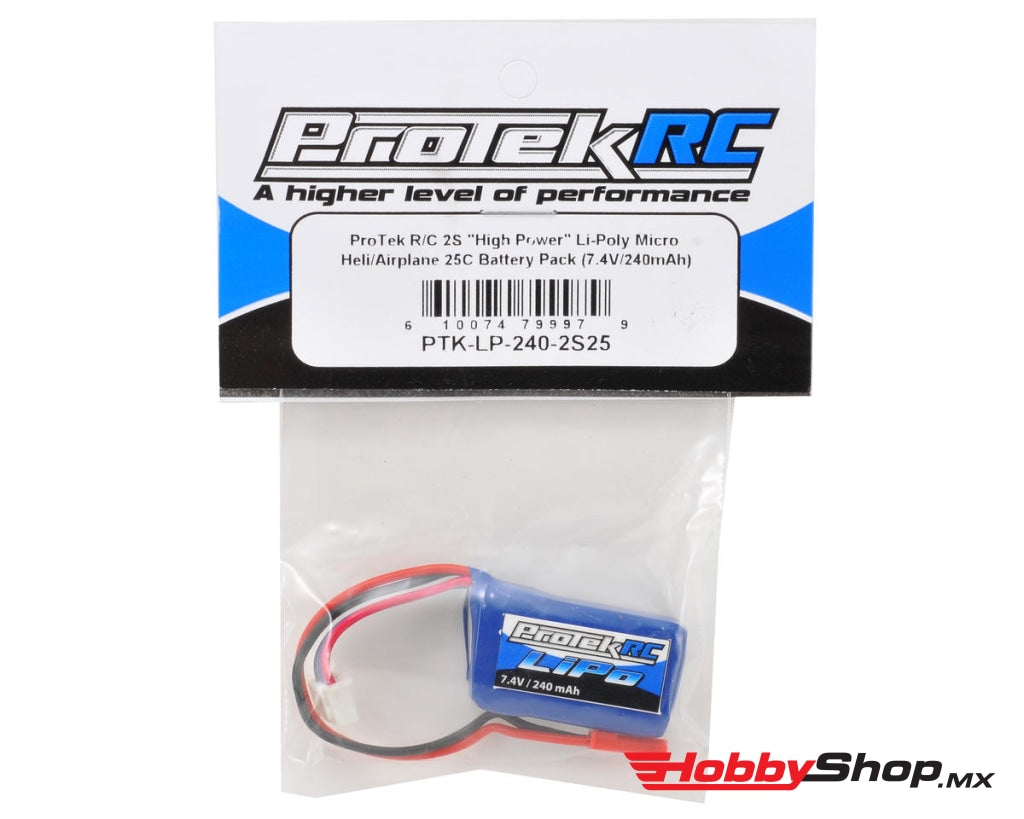 Protek Rc - 2S High Power 30C Micro Lipo Battery (7.4V/240Mah) W/Jst Connector En Existencia