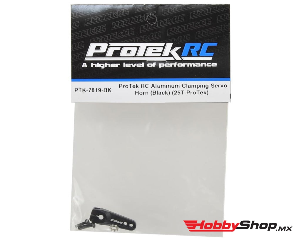 Protek Rc - Aluminum Clamping Servo Horn (Black) (25T-Protek) En Existencia