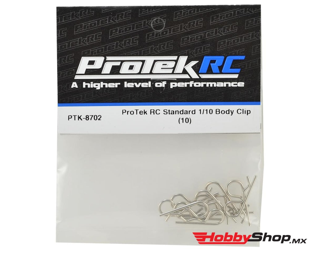 Protek Rc - Standard Body Clip (10) (1/10 Scale) En Existencia