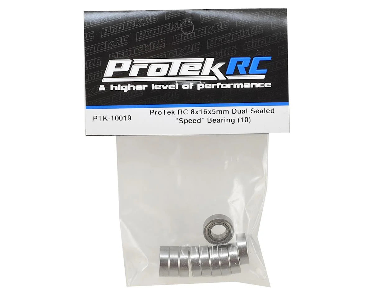 Protek RC - 8x16x5mm Dual Sealed "Speed" Bearing (10)