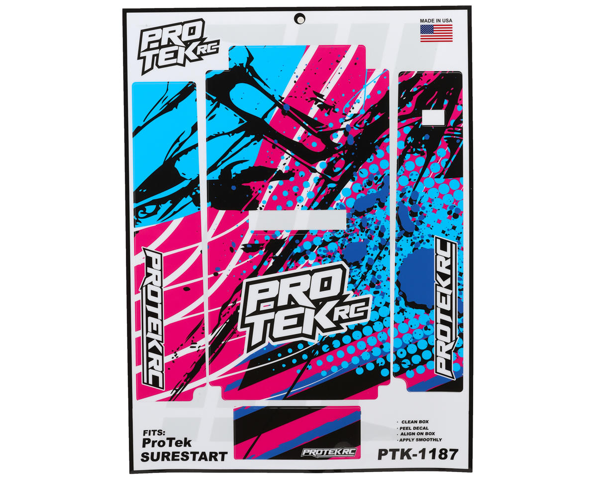 ProTek RC - Sure Start Starter Box Wrap (Hectic) - Calcomanía