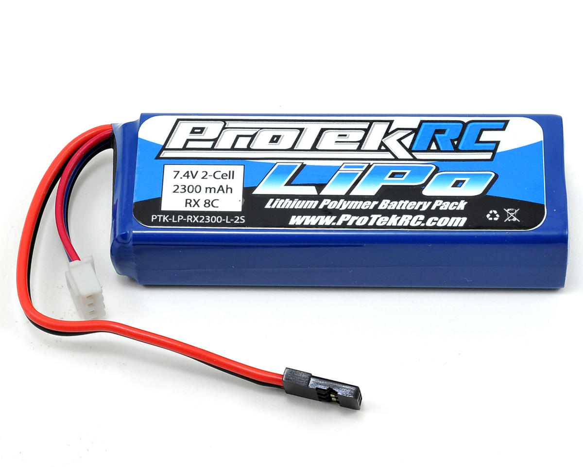Protek RC - LiPo Receiver Battery Pack (Mugen/AE/8ight-X) (7.4V/2300mAh) (w/Balance Plug)