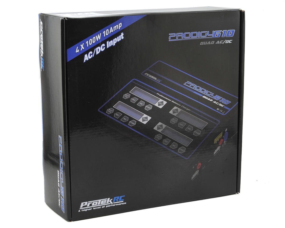 ProTek RC - "Prodigy 610 QUAD AC" LiHV/LiPo AC/DC Battery Charger (6S/10A/100W x 4)