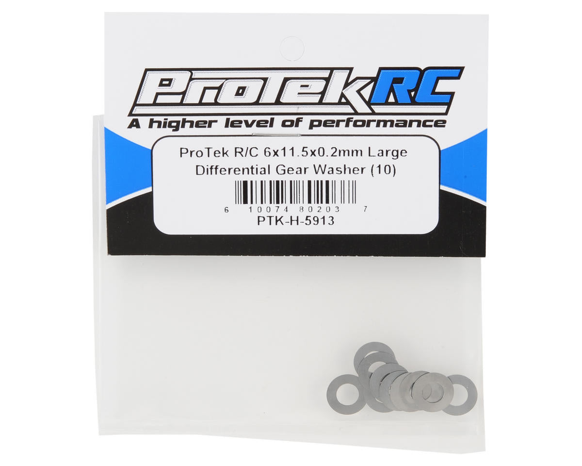 Protek RC - 6x11.5x0.2mm Differential Gear Washer (10)