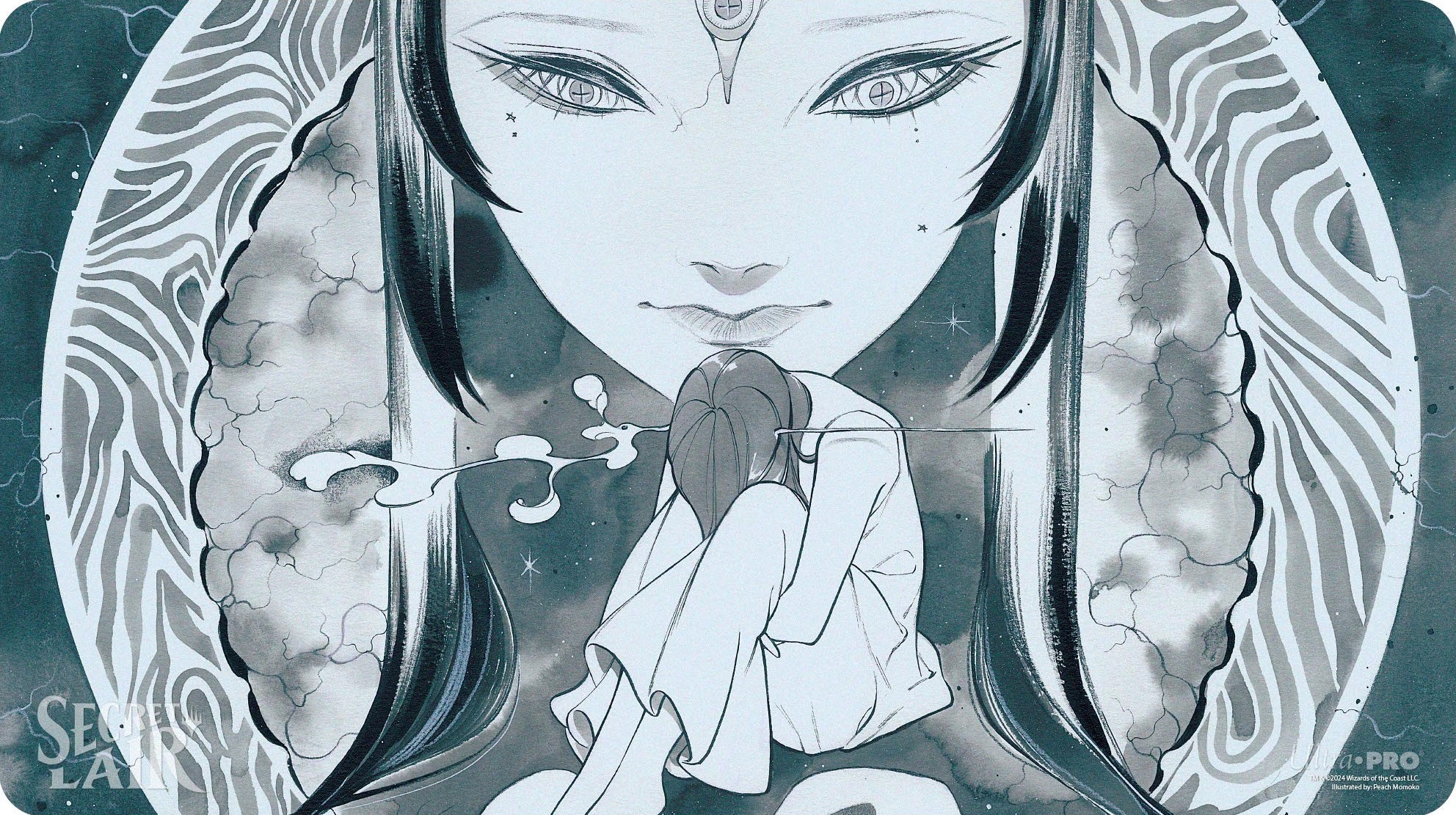 Ultra Pro: Magic the Gathering: Camp totally safe superdrop secret lair 2024: Deep Thoughts deep feelings Playmat: Psychic Corrosion