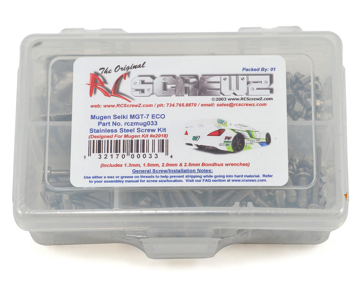 RC Screwz - Mugen Seiki MGT7 ECO Stainless Screw Kit