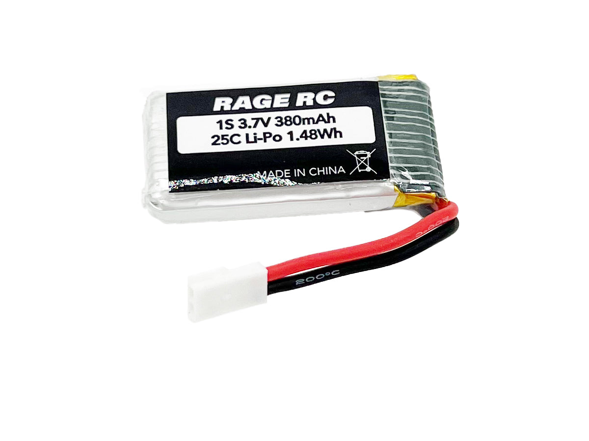 Rage R/C - 3.7V 380mAh 1S LiPo Battery; Jetpack Commander XL & AeroBoard