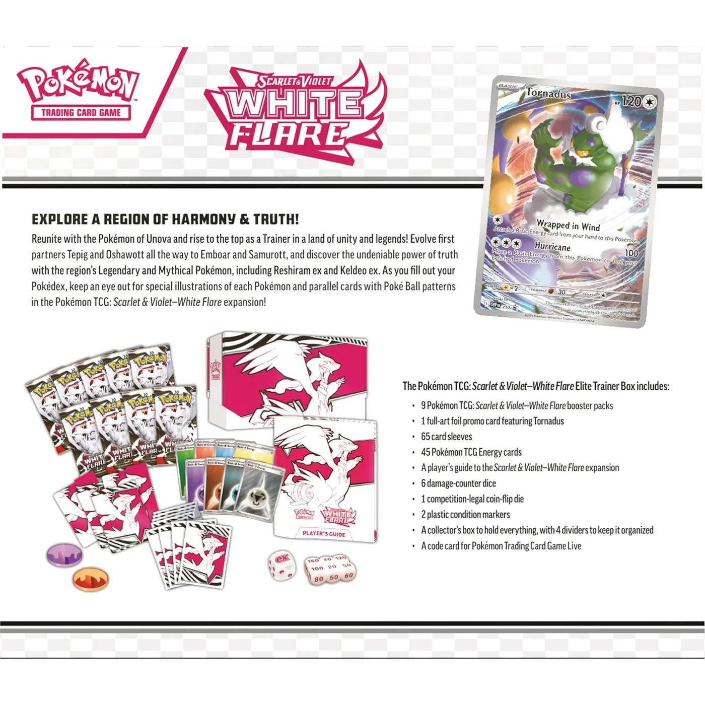 Pokémon TCG: Scarlet & Violet - White Flare Elite Trainer Box (Ingles)