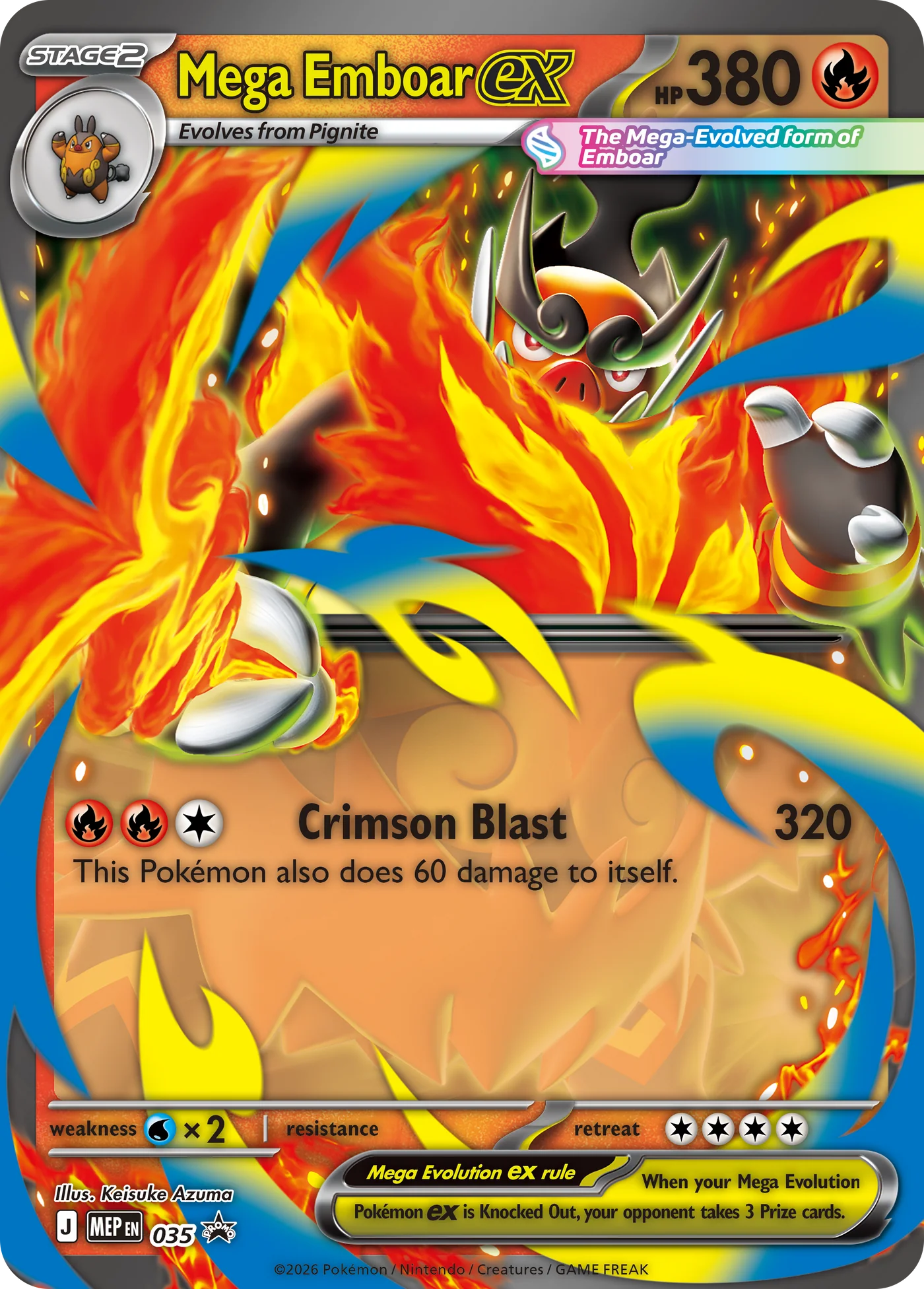 Pokémon TCG: Mega Evolution - Ascended Heroes - Mega Emboar ex Box