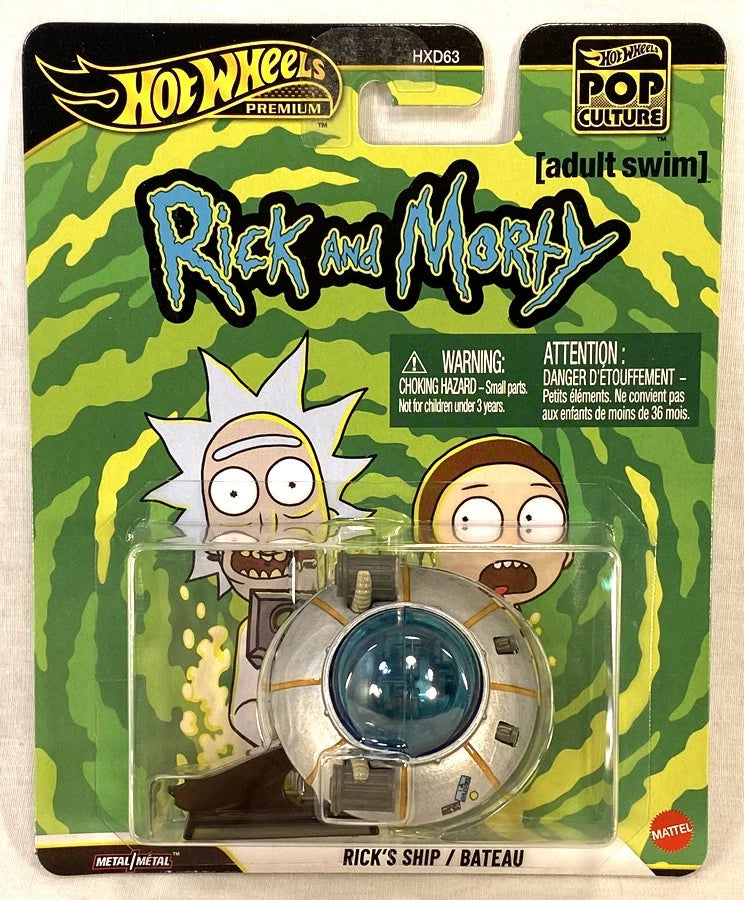 Mattel - Hot Wheels Premium Pop Culture Rick & Morty Rick's Ship/Bateau