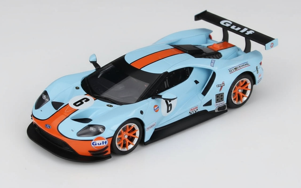 Sideways - Gulf Ford GT No.6 Historic Colours Le Mans 1969