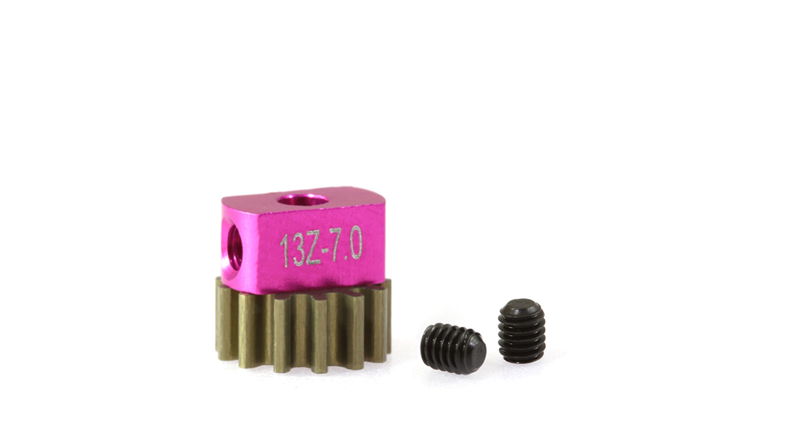 ScaleAuto - Piñón extraíble 13d. M50 ø7,0mm en ergal para eje 2mm con fijación mediante tornillo M2.5mm.