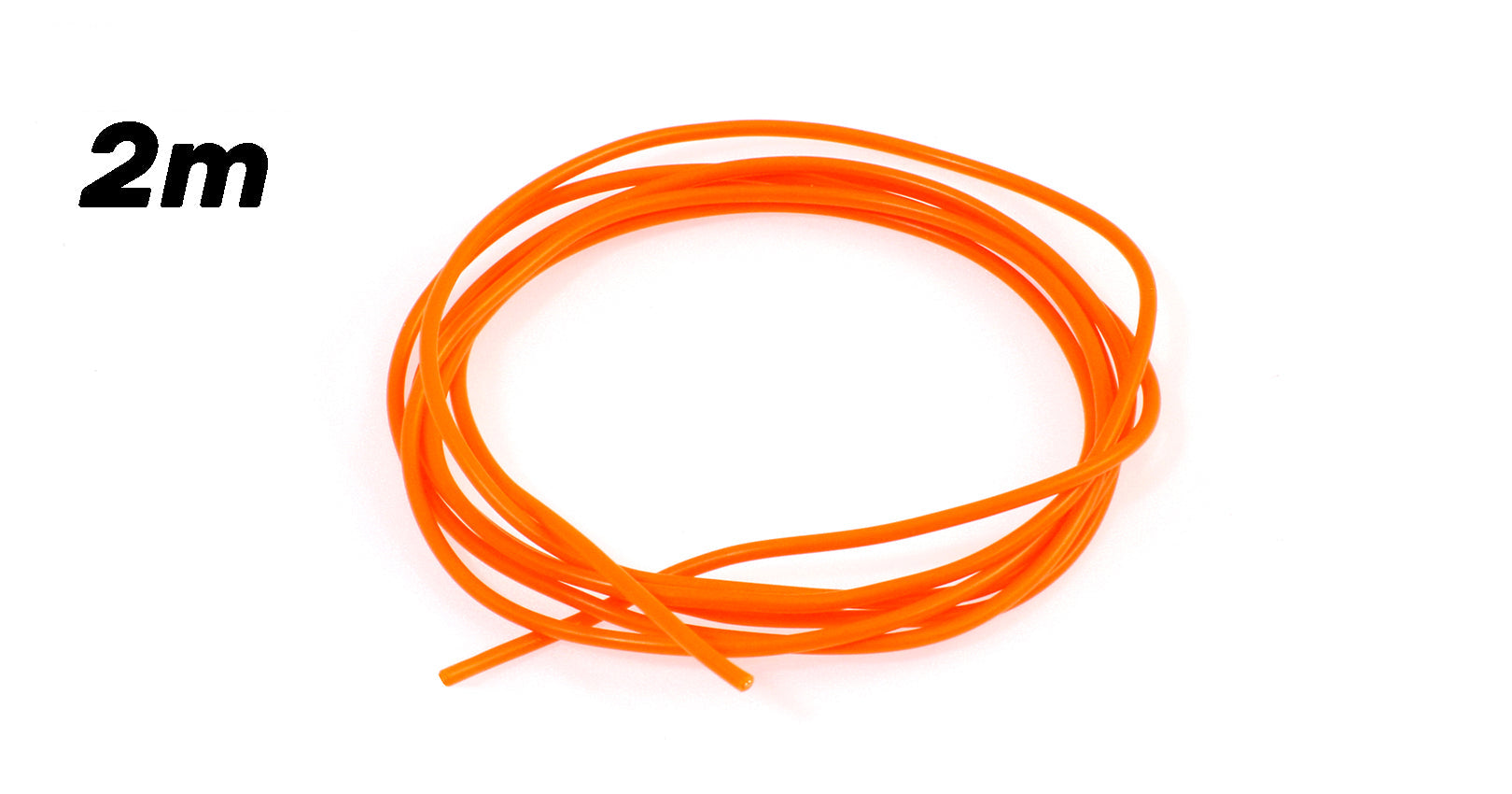 ScaleAuto - Cable 1,5mm. Naranja Siliconado. 2 metros