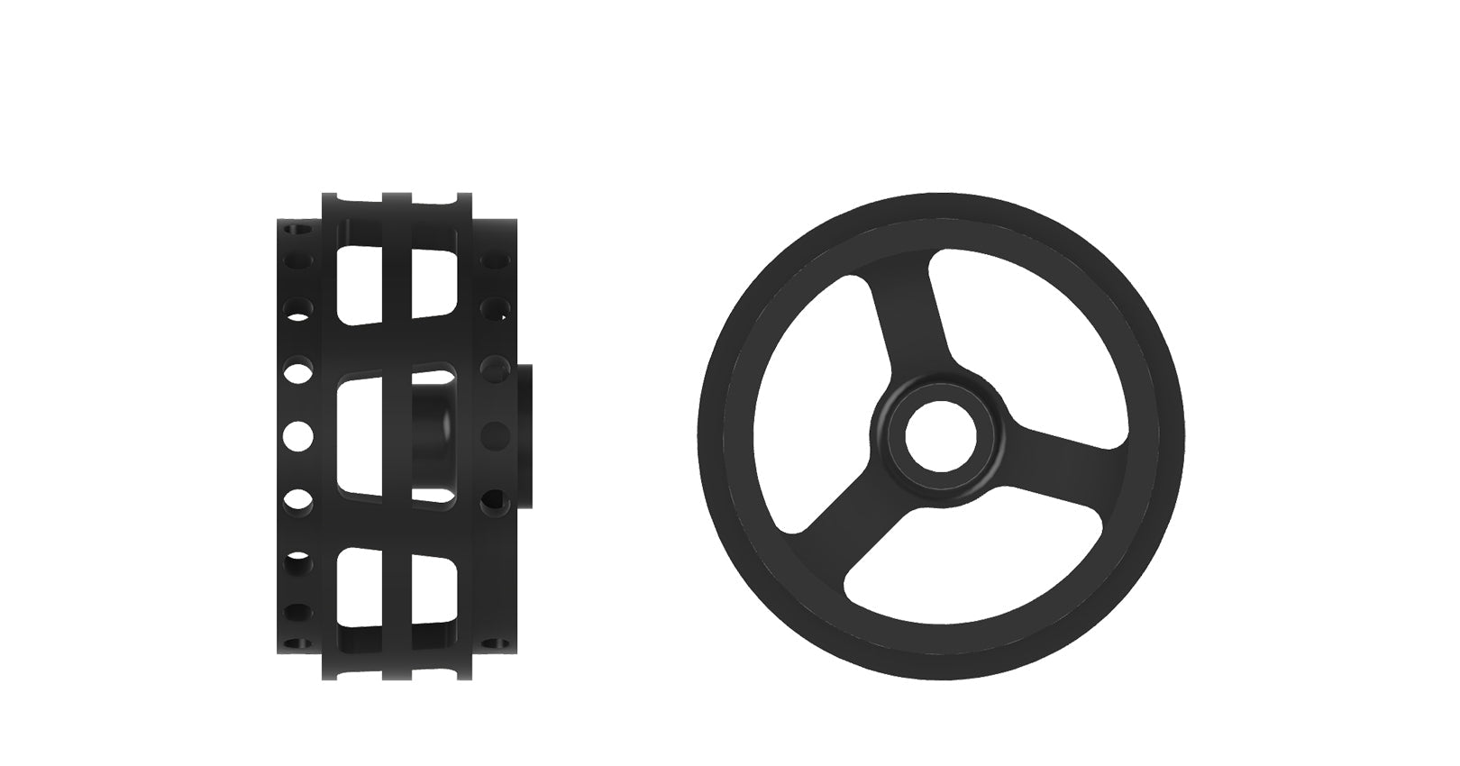 ScaleAuto - Llanta Plástico 3DP 16,2x8,5mm.