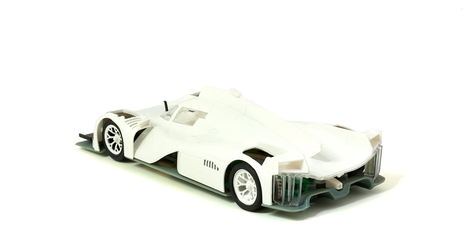 ScaleAuto - Porsche LMH Hypercar White Racing Kit Anglewinder RT4 - Análogo, escala 1/32