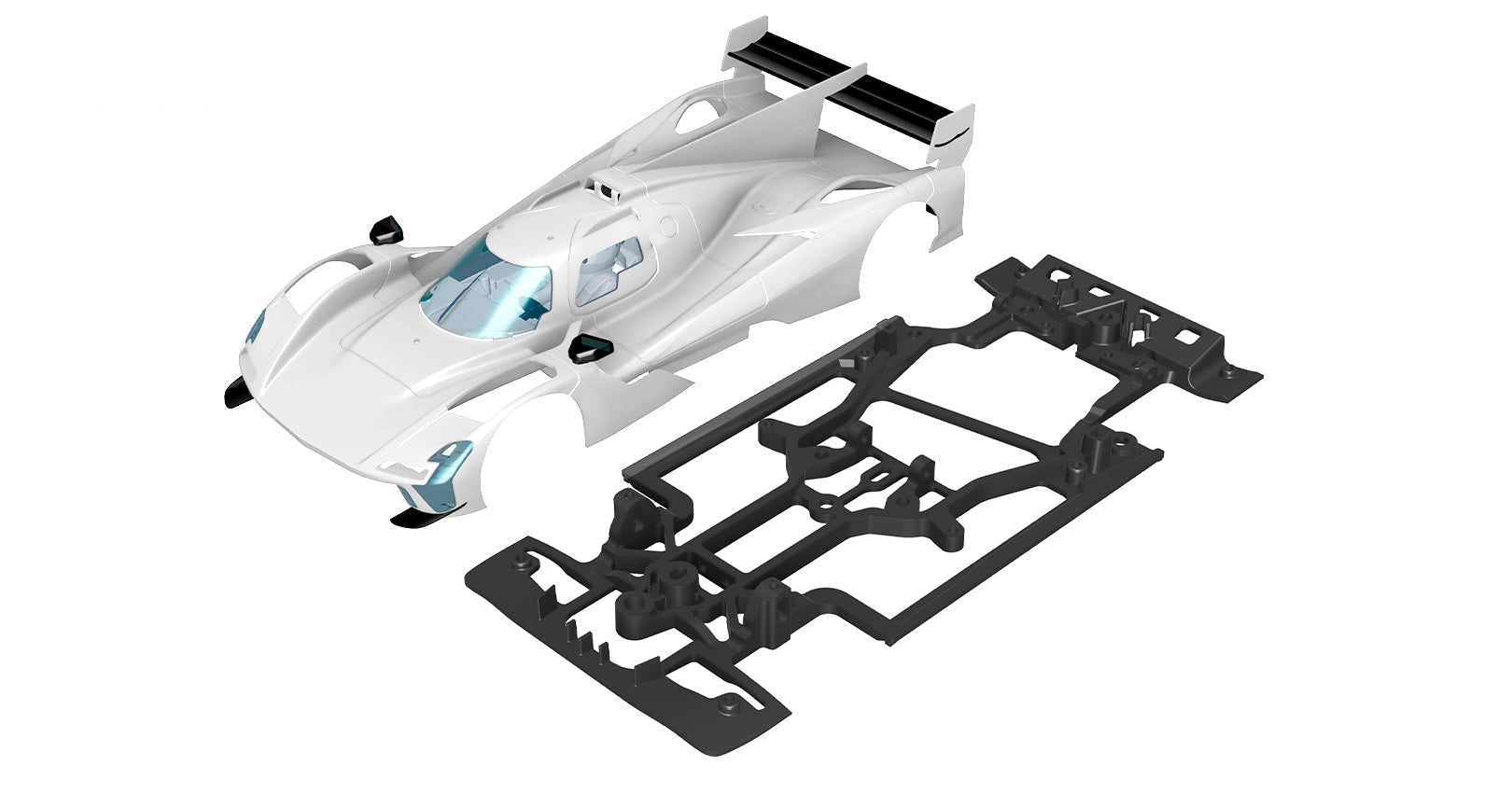 ScaleAuto - Chasis 3DP Caddy Hypercar LMDH