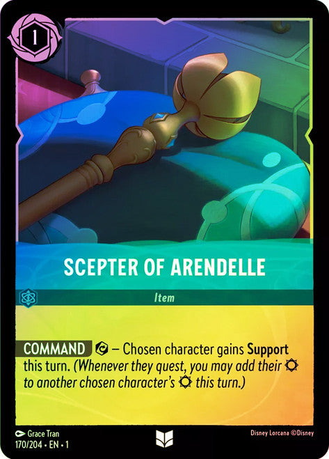 Carta Scrooge McDuck - Richest Duck in the World,Set Into the Inklands, Número de Tarjeta 154 , Color Sapphire, Rarity Super Rare