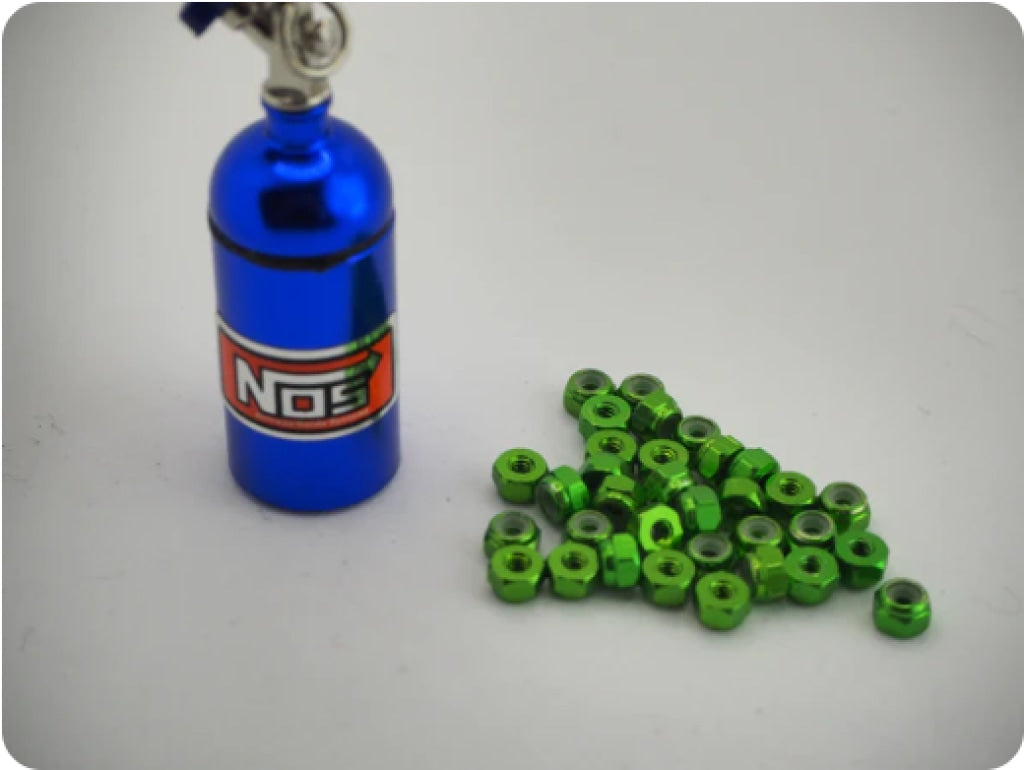 Silver Horse Rc - Nitro Nuts Green En Existencia