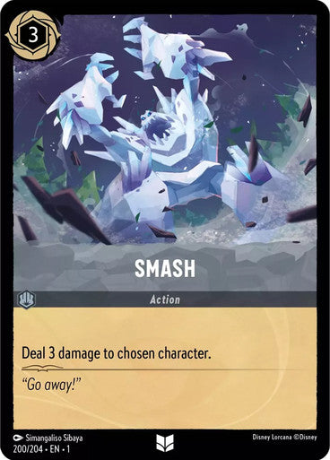 Carta Smash,Set The First Chapter, Número de Tarjeta 200 , Color Steel, Rarity Uncommon