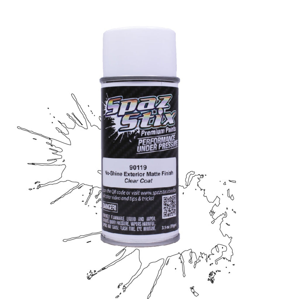 Spaz Stix - No-Shine Exterior Matte Finish Clear Coat 3.5Oz Aerosol Can En Existencia