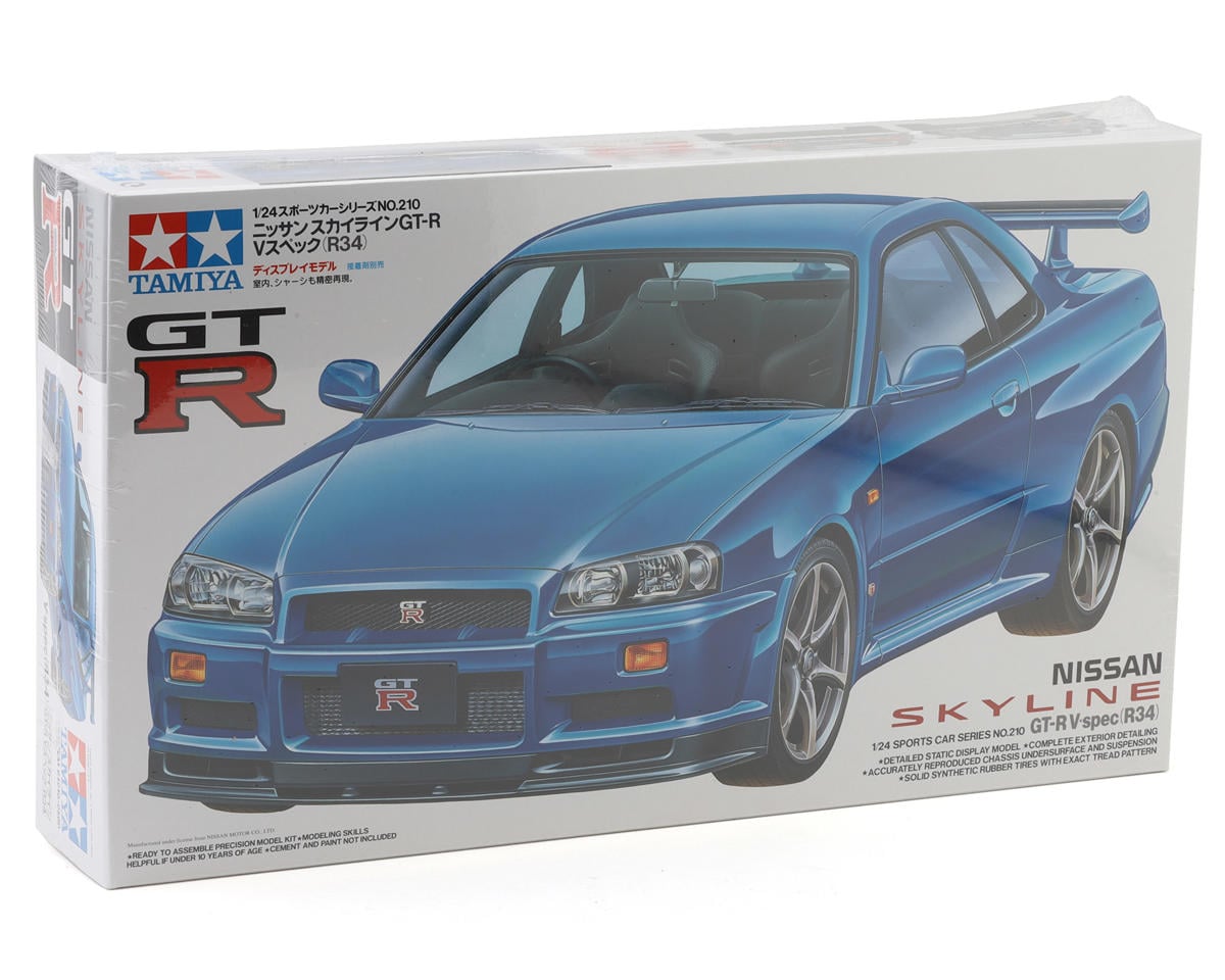 Tamiya - 1/24 Nissan Skyline GT-R V-spec (R34) Plastic Model Kit