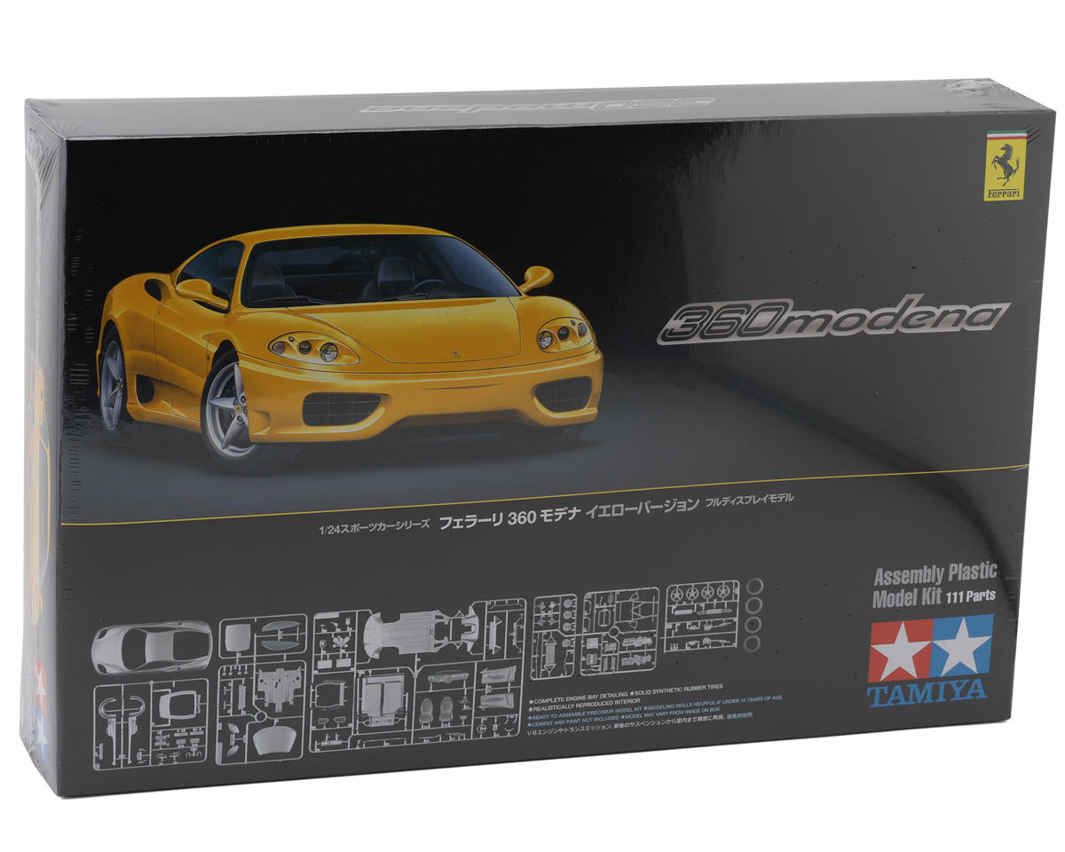 Tamiya - Ferrari 360 Modena Plastic Model, Yellow Version