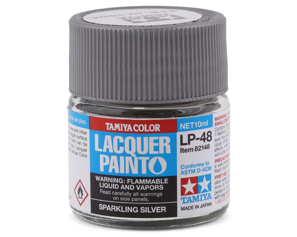 Tamiya - Lacquer Paint LP-48 Sparkling Silver Paint 10ml Bottle