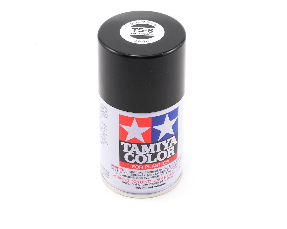 Tamiya - Lacquer Spray Paint, TS-6 Matt Black - 100ml Spray Can