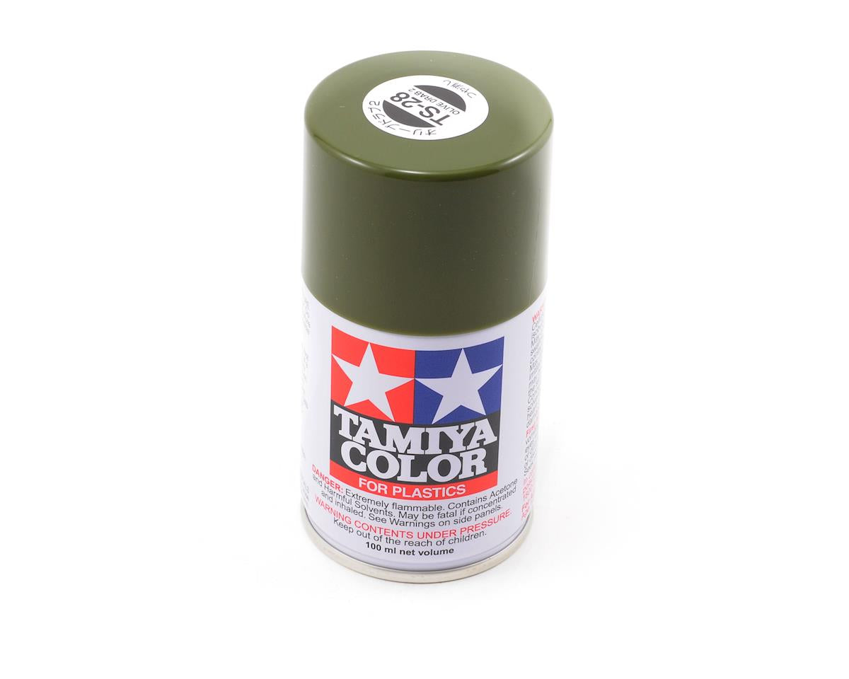 Tamiya - Lacquer Spray Paint, TS-28 Olive Drab Lacquer Spray Paint (100ml)