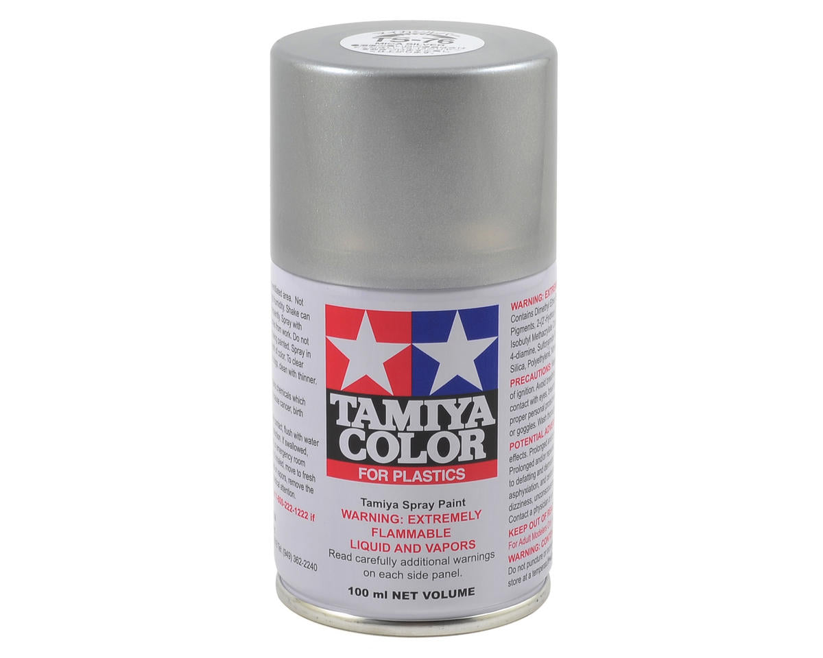 Tamiya - TS-76 Mica Silver Lacquer Spray Paint (100ml)