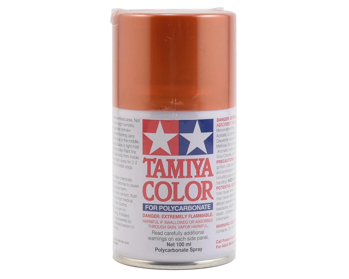Tamiya - PS-61 Metallic Orange Spray Paint, 100ml Spray Can