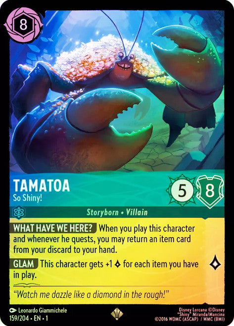 Carta Gramma Tala - Spirit of the Ocean,Set Into the Inklands, Número de Tarjeta 143 , Color Sapphire, Rarity Legendary